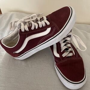 Red Suede Vans